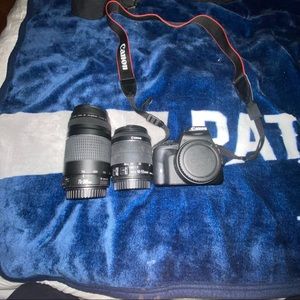 Canon Rebel SL1 kit w/ 24 megapixel, 2 options of the lenses, 2 chargers